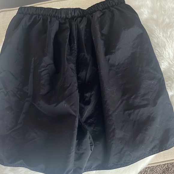 Vintage ARMY Black Spellout Drawstring Athletic Shorts - PT Trainers Unisex S/M - Picture 6 of 7